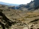 Chogoria Route - sestup za sedla Simba col