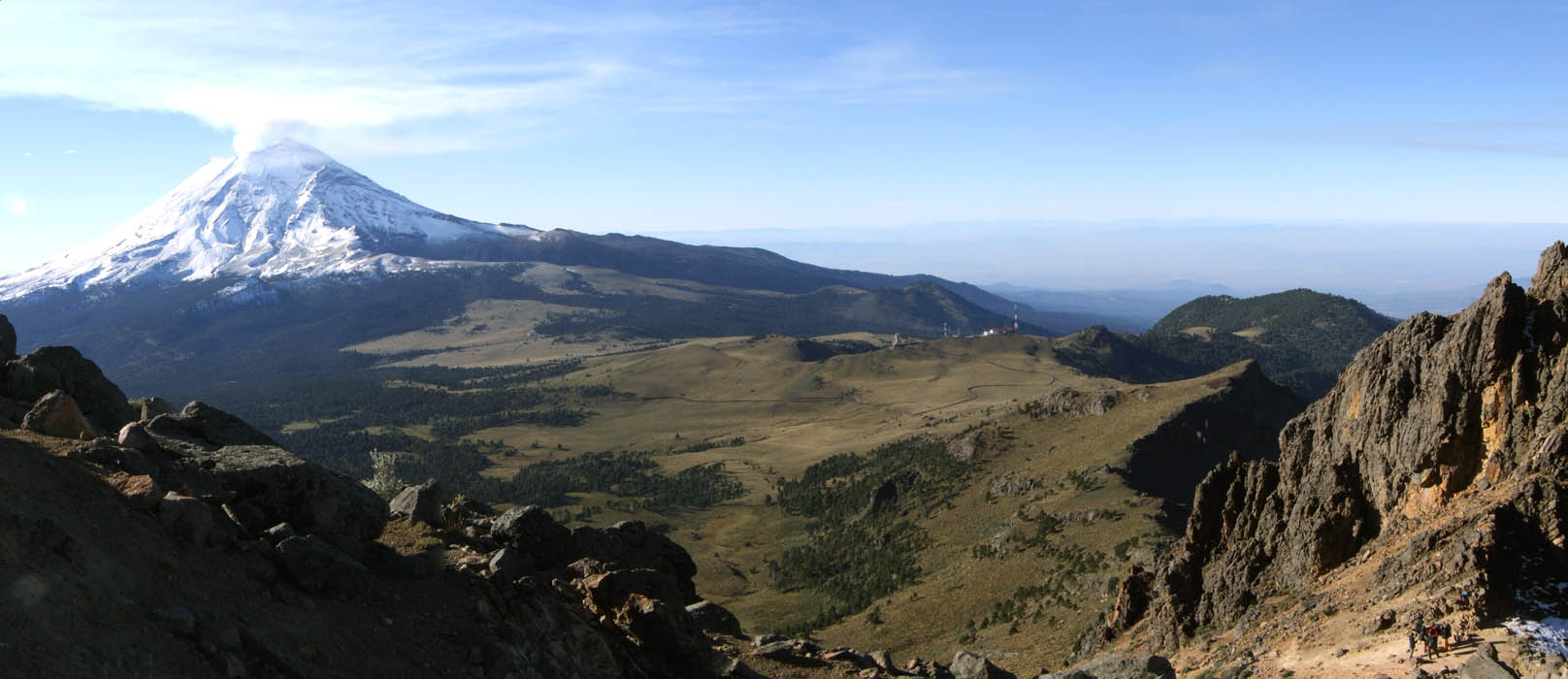  Popocatepetl ze svahu Iztaccihuatlu 